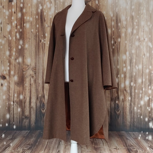 Vintage Jackets & Blazers - Vintage Heavy Cape Poncho Button Front